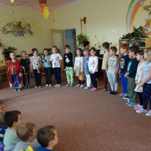 Svatomartinský průvod  ve školce