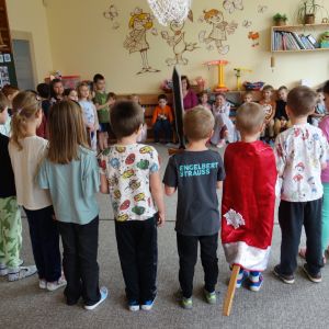 Svatomartinský průvod  ve školce